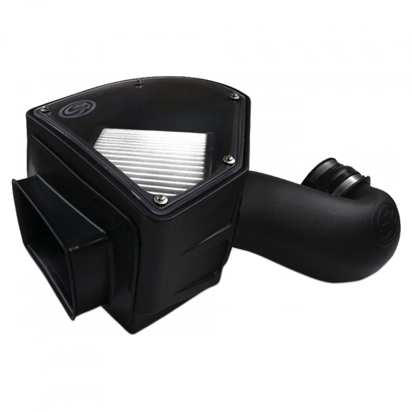 ~(9-Lbs.-24X15x14)~-Cold-Air-Intake-For-94-02-Dodge-Ram-2500-3500-5.9L-Cummins-Dry-Extendable-White-S-B