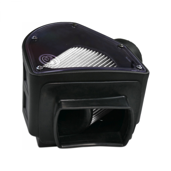 ~(9-Lbs.-24X15x14)~-Cold-Air-Intake-For-94-02-Dodge-Ram-2500-3500-5.9L-Cummins-Dry-Extendable-White-S-B