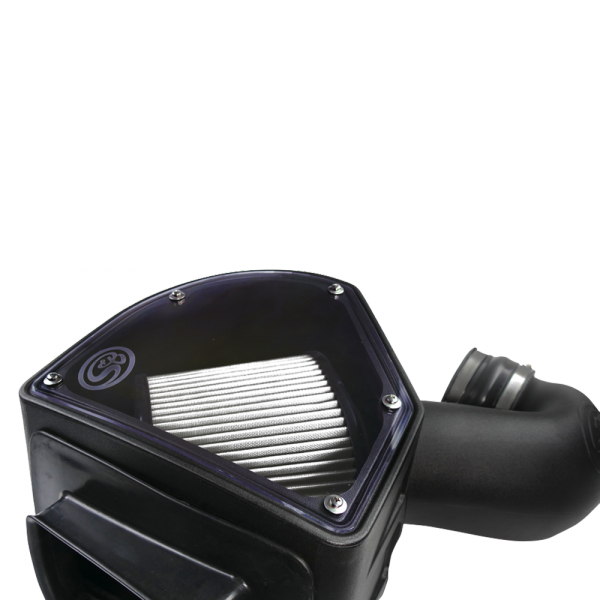 ~(9-Lbs.-24X15x14)~-Cold-Air-Intake-For-94-02-Dodge-Ram-2500-3500-5.9L-Cummins-Dry-Extendable-White-S-B