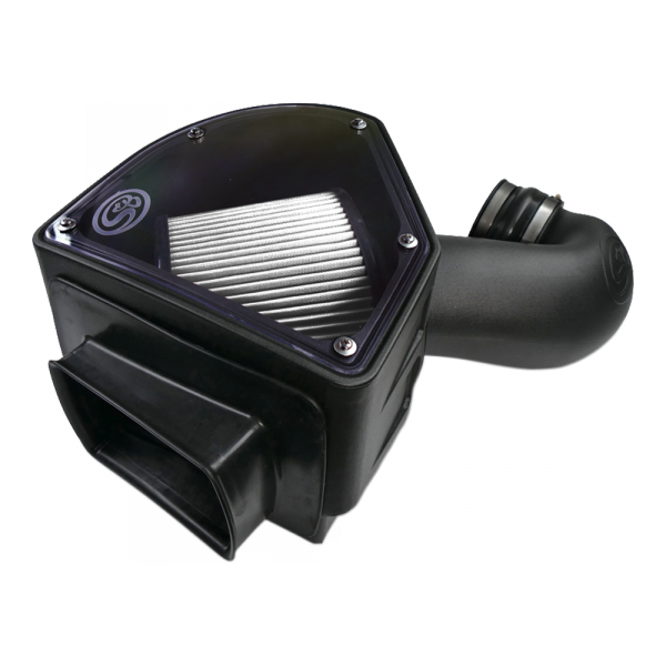 ~(9-Lbs.-24X15x14)~-Cold-Air-Intake-For-94-02-Dodge-Ram-2500-3500-5.9L-Cummins-Dry-Extendable-White-S-B