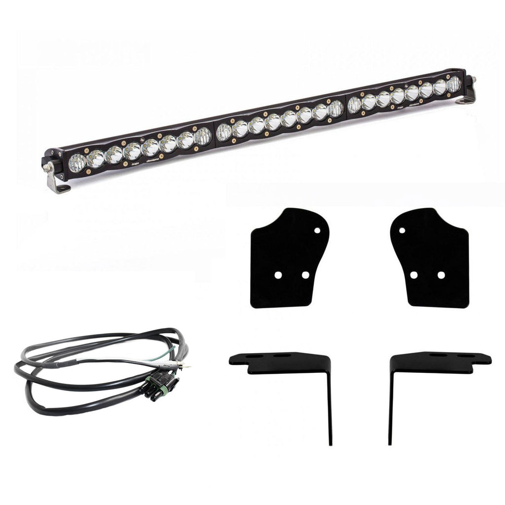 ~(9-Lbs.-36X8x8)~-Raptor-30-Inch-Grille-Led-Light-Bar-Kit-2017-Ford-Raptor-S8-Series-Baja-Designs