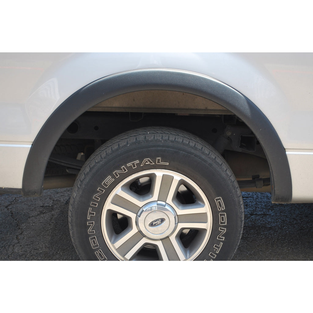 ~(9-Lbs.-46X26x7)~-Sx-Sport-Style-4Pc-Standard-Fender-Flare-Elite-Series-2004-2008-Ford-F-150-Includes-Stepside-For-Sx-Style-Only-Color-Black