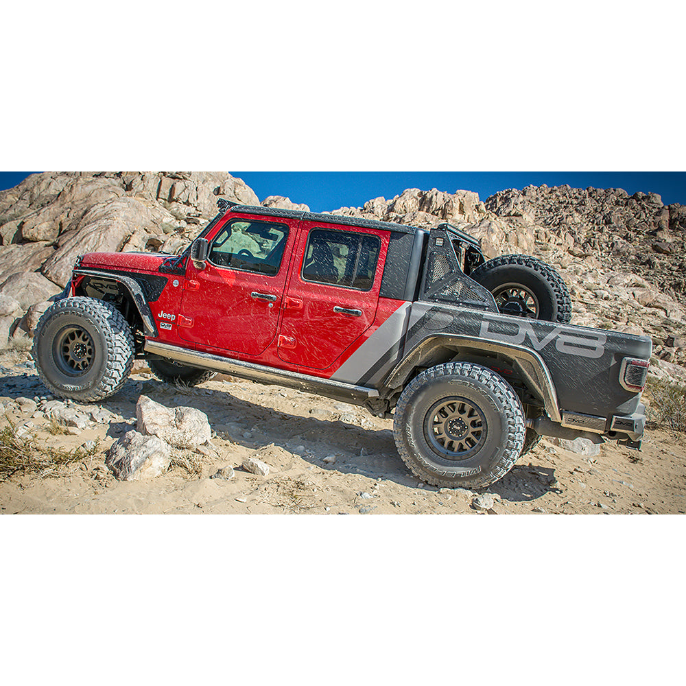 ~(9-Lbs.-50X19x12)~-Jeep-Gladiator-Rear-Inner-Fenders-For-20-Pres-Gladiator-Black-Dv8-Offroad
