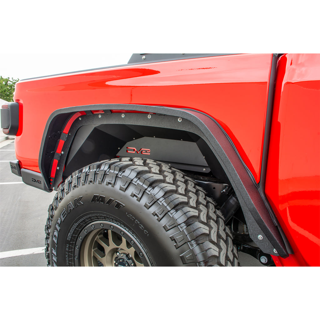 ~(9-Lbs.-50X19x12)~-Jeep-Gladiator-Rear-Inner-Fenders-For-20-Pres-Gladiator-Black-Dv8-Offroad