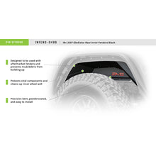Load image into Gallery viewer, ~(9-Lbs.-50X19x12)~-Jeep-Gladiator-Rear-Inner-Fenders-For-20-Pres-Gladiator-Black-Dv8-Offroad