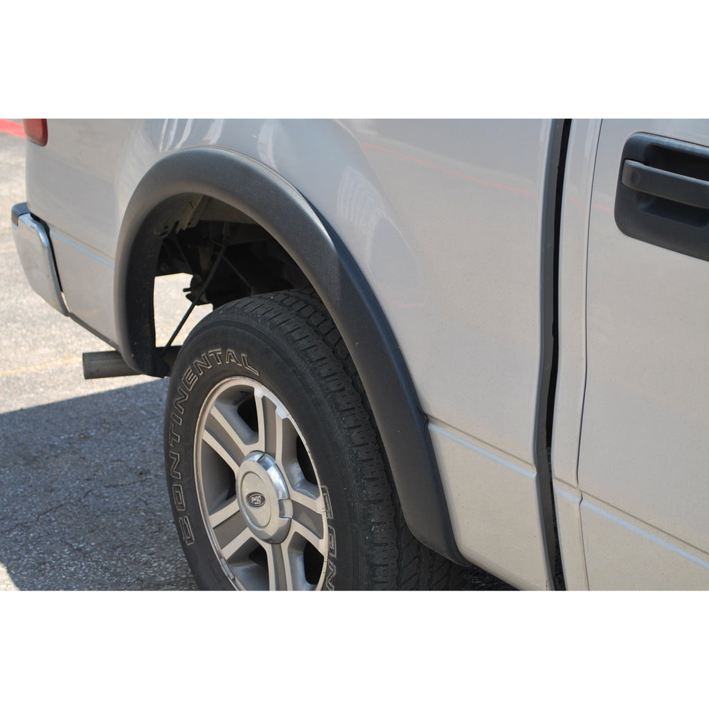 ~(9-Lbs.-46X26x7)~-Sx-Sport-Style-4Pc-Standard-Fender-Flare-Elite-Series-2004-2008-Ford-F-150-Includes-Stepside-For-Sx-Style-Only-Color-Black