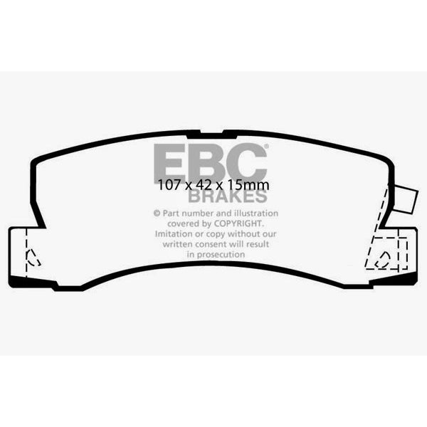 90-91-Lexus-Es250-2.5-Greenstuff-Rear-Brake-Pads