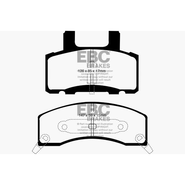 90-93-Chevrolet-C20-8600-Lb-Ultimax2-Front-Brake-Pads