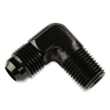 Load image into Gallery viewer, 90-Degree--8-An-To-38-Inch-Npt-Adapter---Black