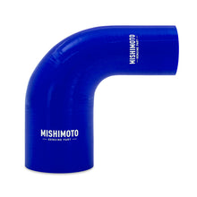 Load image into Gallery viewer, 90-Degree-Silicone-Transition-Coupler,-2.00-In-To-3.00-In,-Blue