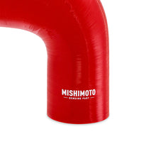 Load image into Gallery viewer, 90-Degree-Silicone-Transition-Coupler,-3.00-In-To-3.50-In,-Red