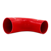 Load image into Gallery viewer, 90-Degree-Silicone-Transition-Coupler,-3.00-In-To-3.75-In,-Red