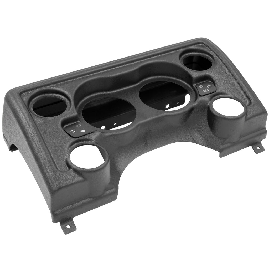 AutoMeter 90011 GAUGE MOUNT, DIRECT FIT DASH PANEL, 6 GAUGE (3 3/8" X2, 2 1/16" X4), JEEP TJ/XJ for Select Jeep TJ, Jeep Wrangler