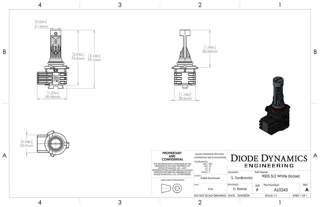 Diode Dynamics DD0463S Direct replacement for your factory bulb.