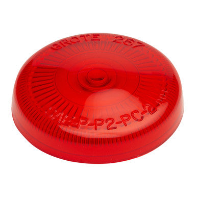 Grote 90162 Clearance Marker Replacement Lenses, 2½" Surface Mount Lens, Red