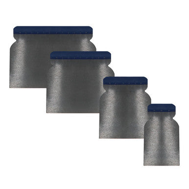 Pro-Tek 9024 Set Of 4 Stainless Steel Body Filler Applicators 1", 2", 3", 4"