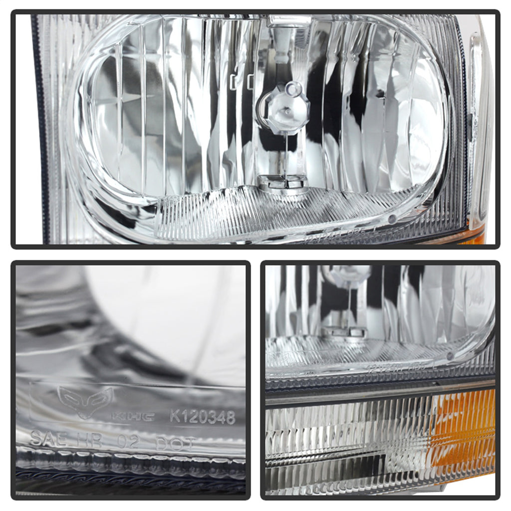 Spyder Auto 9025419 XTune Crystal Headlights/Bumper Lights for Select Ford Excursion, Ford F-250 Super Duty, Ford F-350 Super Duty