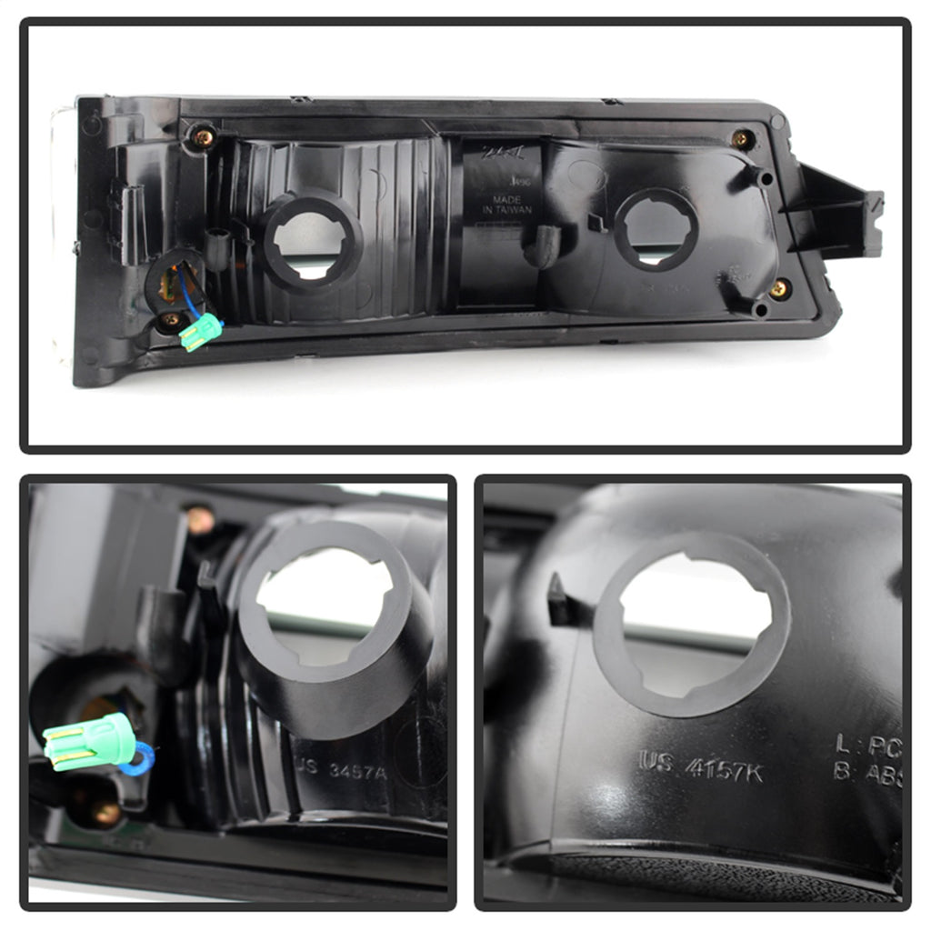 Spyder Auto 9027482 XTune LED Bumper Lights for Select Chevrolet Avalanche 1500, Chevrolet Avalanche 2500, Chevrolet Silverado 1500, Chevrolet Silverado HD, Chevrolet Silverado 2500, Chevrolet Silverado HD, Chevrolet Silverado
