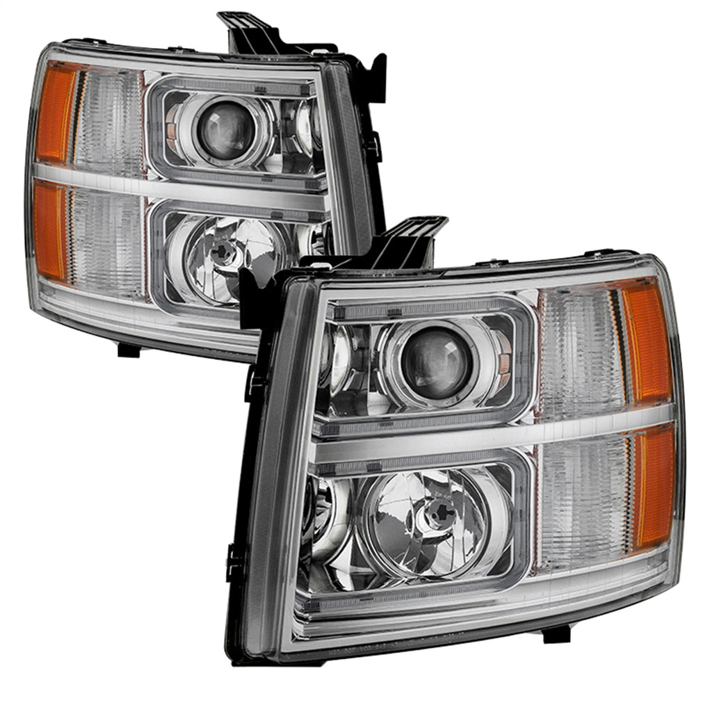Spyder Auto 9027802 XTune Halo Projector Headlights for Select Chevrolet Silverado 1500, Chevrolet Silverado HD, Chevrolet Silverado HD