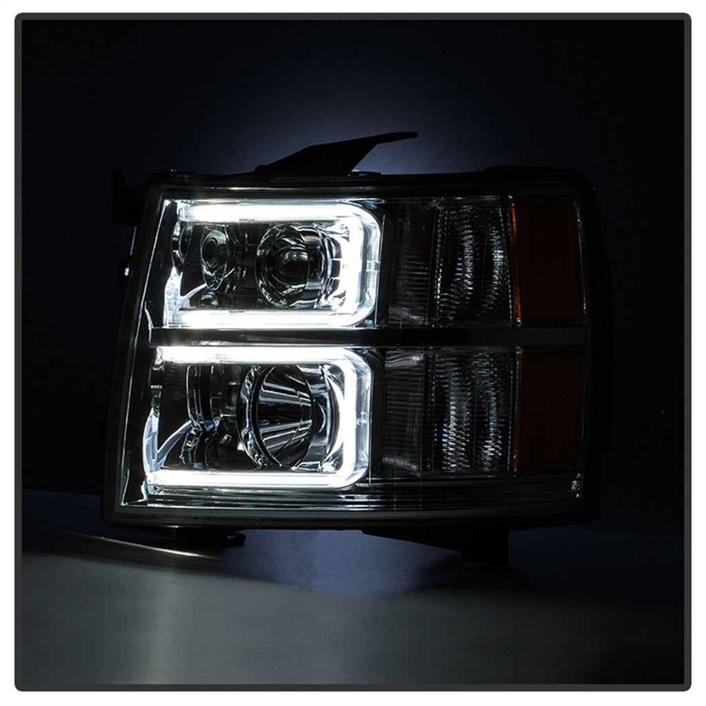 Spyder Auto 9027802 XTune Halo Projector Headlights for Select Chevrolet Silverado 1500, Chevrolet Silverado HD, Chevrolet Silverado HD