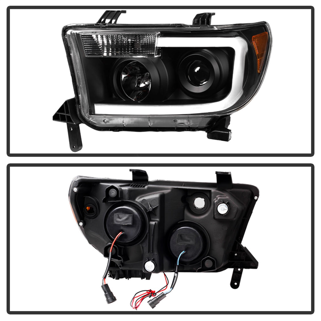 Spyder Auto 9027888 XTune LED Light Bar Projector Headlights for Select Toyota Sequoia, Toyota Tundra