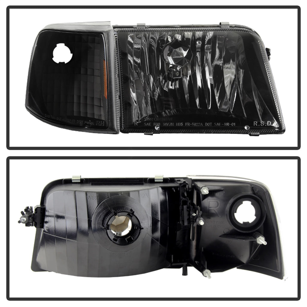 Spyder Auto 9029363 XTune Crystal Headlights for Select Ford Ranger