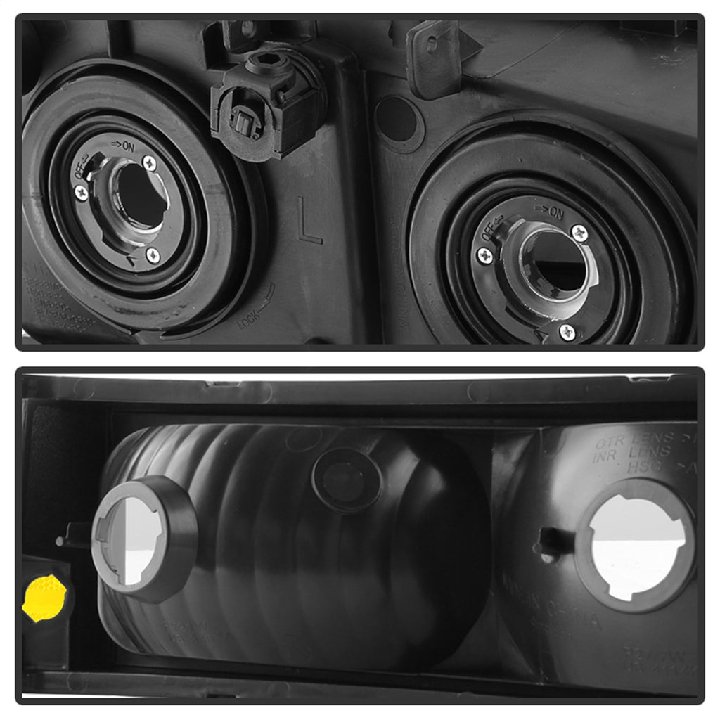 Spyder Auto 9030253 XTune Crystal Headlights/Bumper Lights for Select Chevrolet Silverado 1500, Chevrolet Silverado Classic, Chevrolet Silverado HD, Chevrolet Silverado HD Classic, Chevrolet Silverado 2500, Chevrolet Silverado HD, Chevrolet Silverado