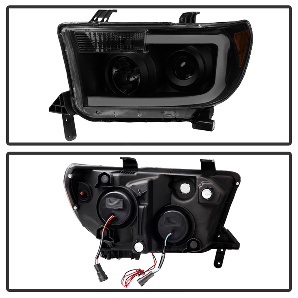 Spyder Auto 9030413 XTune LED Light Bar Projector Headlights for Select Toyota Sequoia, Toyota Tundra