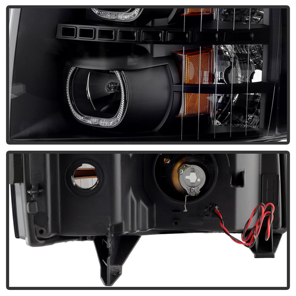 Spyder Auto 9032189 XTune Halo Projector Headlights for Select Chevrolet Silverado 1500, Chevrolet Silverado HD, Chevrolet Silverado HD