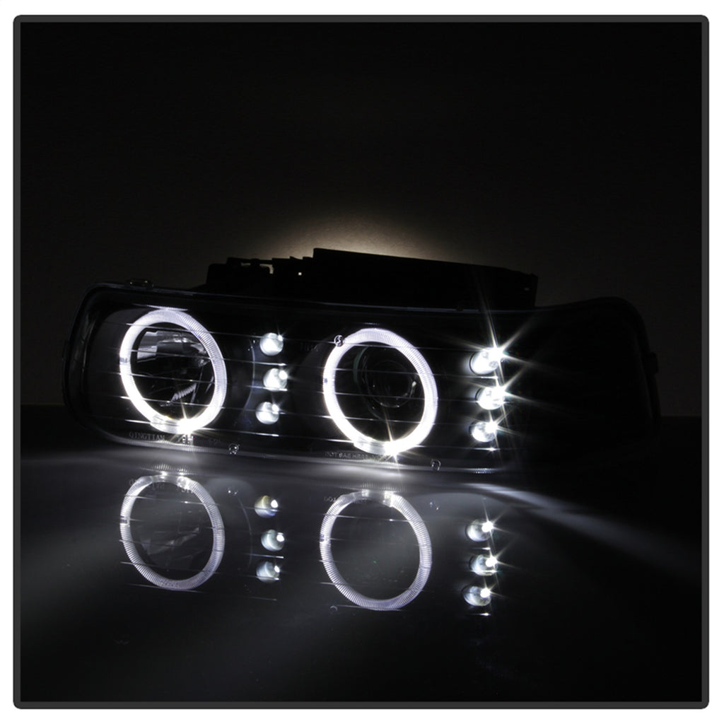 Spyder Auto 9036781 XTune Halo Projector Headlights for Select Chevrolet Silverado 1500, Chevrolet Silverado HD, Chevrolet Silverado 2500, Chevrolet Silverado HD, Chevrolet Silverado 3500, Chevrolet Suburban 1500, Chevrolet Suburban 2500, Chevrolet Tahoe