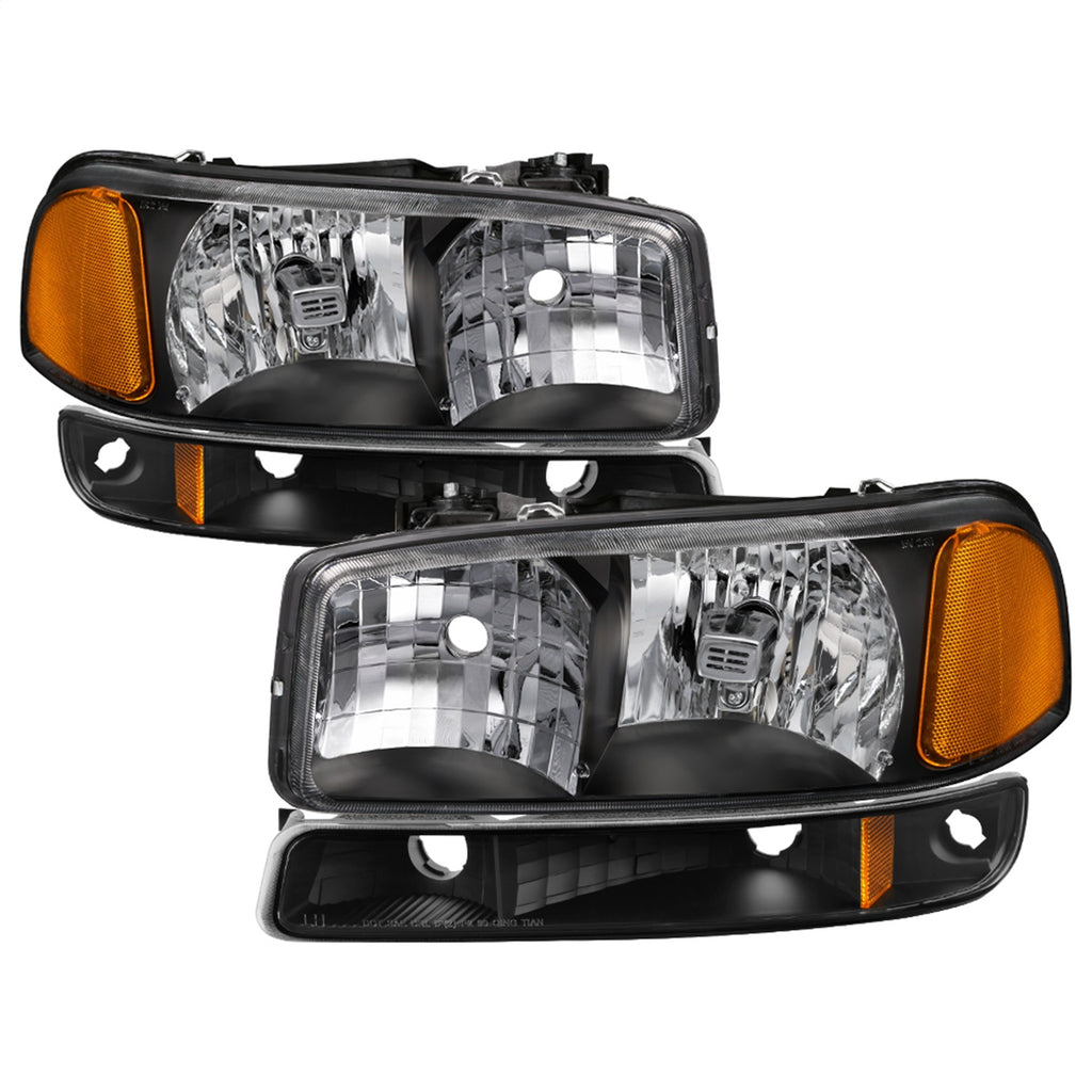 Spyder Auto 9037474 XTune Crystal Headlights/Bumper Lights for Select GMC Sierra 1500, GMC Sierra HD, GMC Sierra 2500, GMC Sierra HD, GMC Sierra 3500, GMC Yukon