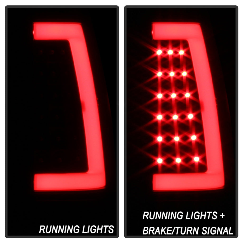Spyder Auto 9038778 XTune Light Bar LED Tail Lights for Select Chevrolet Silverado 1500, Chevrolet Silverado HD, Chevrolet Silverado 2500, Chevrolet Silverado HD, Chevrolet Silverado 3500, GMC Sierra 1500, GMC Sierra Classic, GMC Sierra HD, GMC Sierra HD