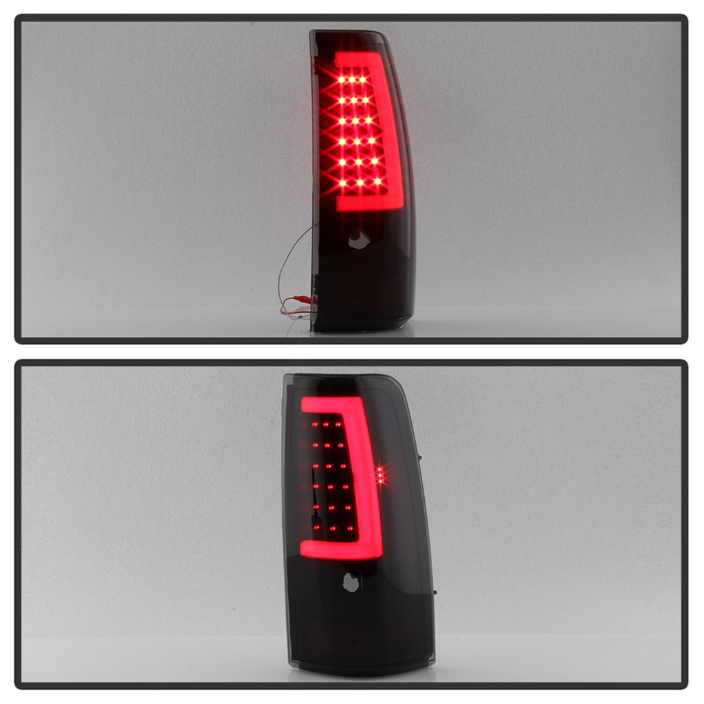 Spyder Auto 9038778 XTune Light Bar LED Tail Lights for Select Chevrolet Silverado 1500, Chevrolet Silverado HD, Chevrolet Silverado 2500, Chevrolet Silverado HD, Chevrolet Silverado 3500, GMC Sierra 1500, GMC Sierra Classic, GMC Sierra HD, GMC Sierra HD