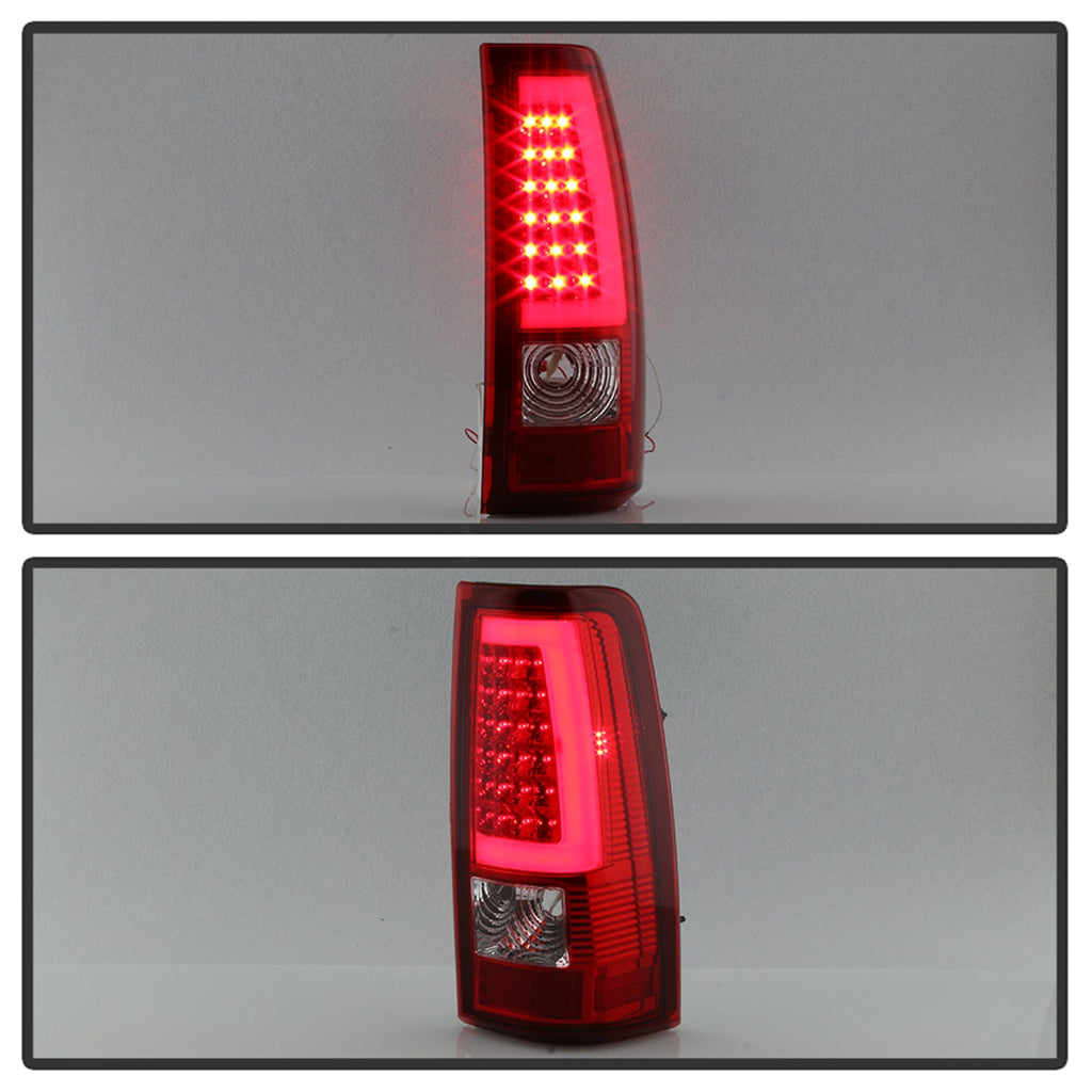 Spyder Auto 9038792 XTune Light Bar LED Tail Lights for Select Chevrolet Silverado 1500, Chevrolet Silverado HD, Chevrolet Silverado 2500, Chevrolet Silverado HD, Chevrolet Silverado 3500, GMC Sierra 1500, GMC Sierra Classic, GMC Sierra HD, GMC Sierra HD