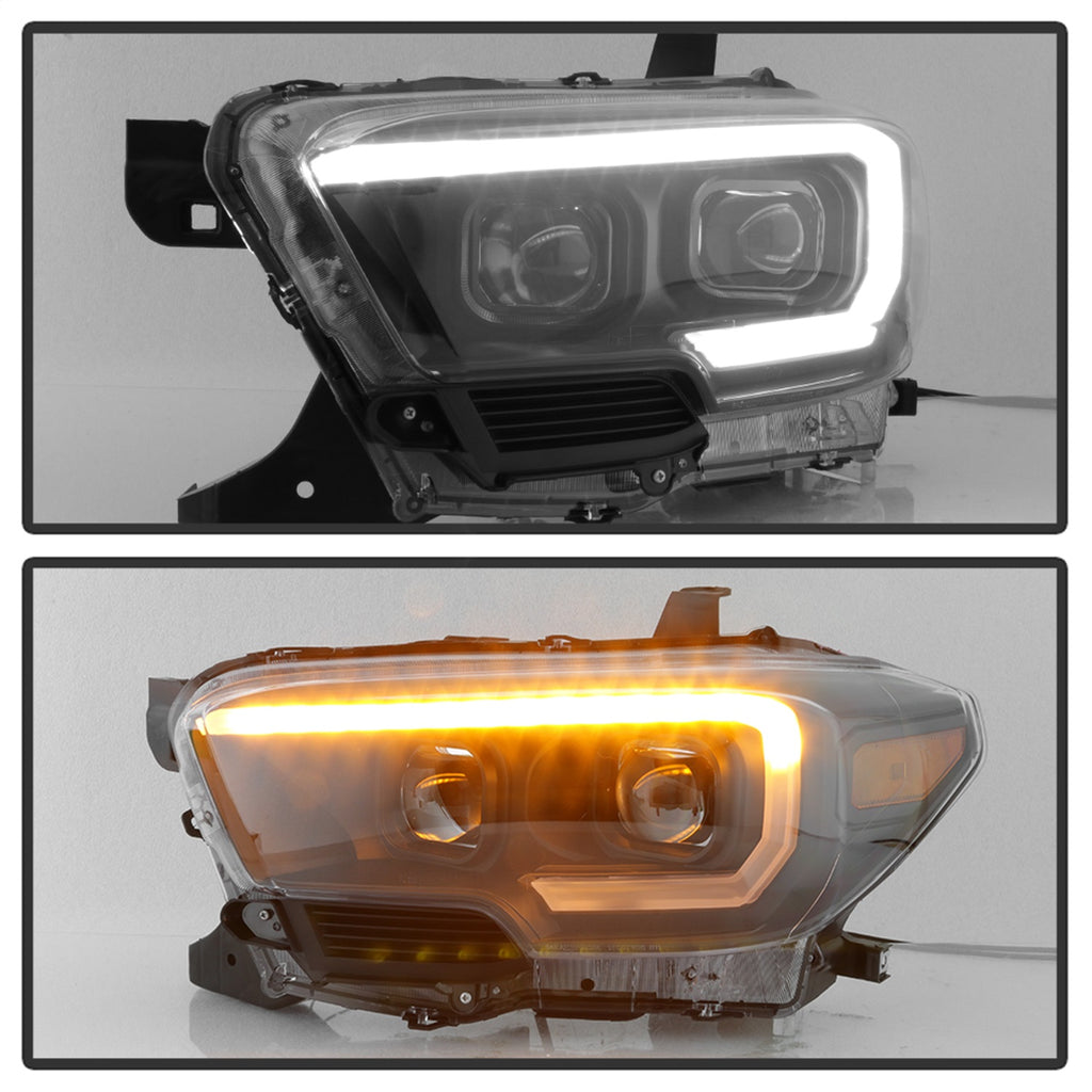 Spyder Auto 9039256 XTune DRL Light Bar Projector Headlights for Select Toyota Tacoma