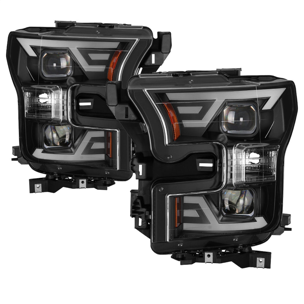 Spyder Auto 9042935 DRL LED Light Bar Projector Headlights for Select Ford F-150