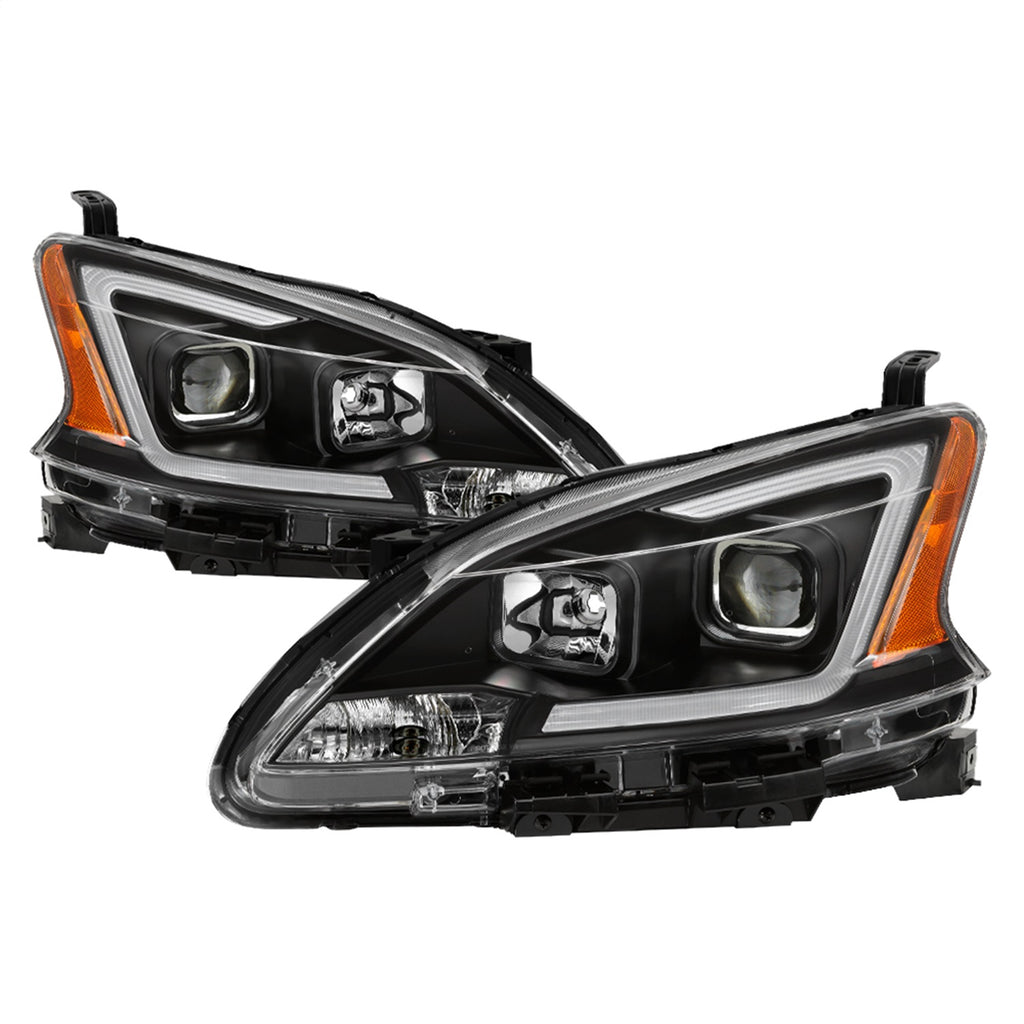 Spyder Auto 9042966 DRL LED Light Bar Projector Headlights for Select Nissan Sentra
