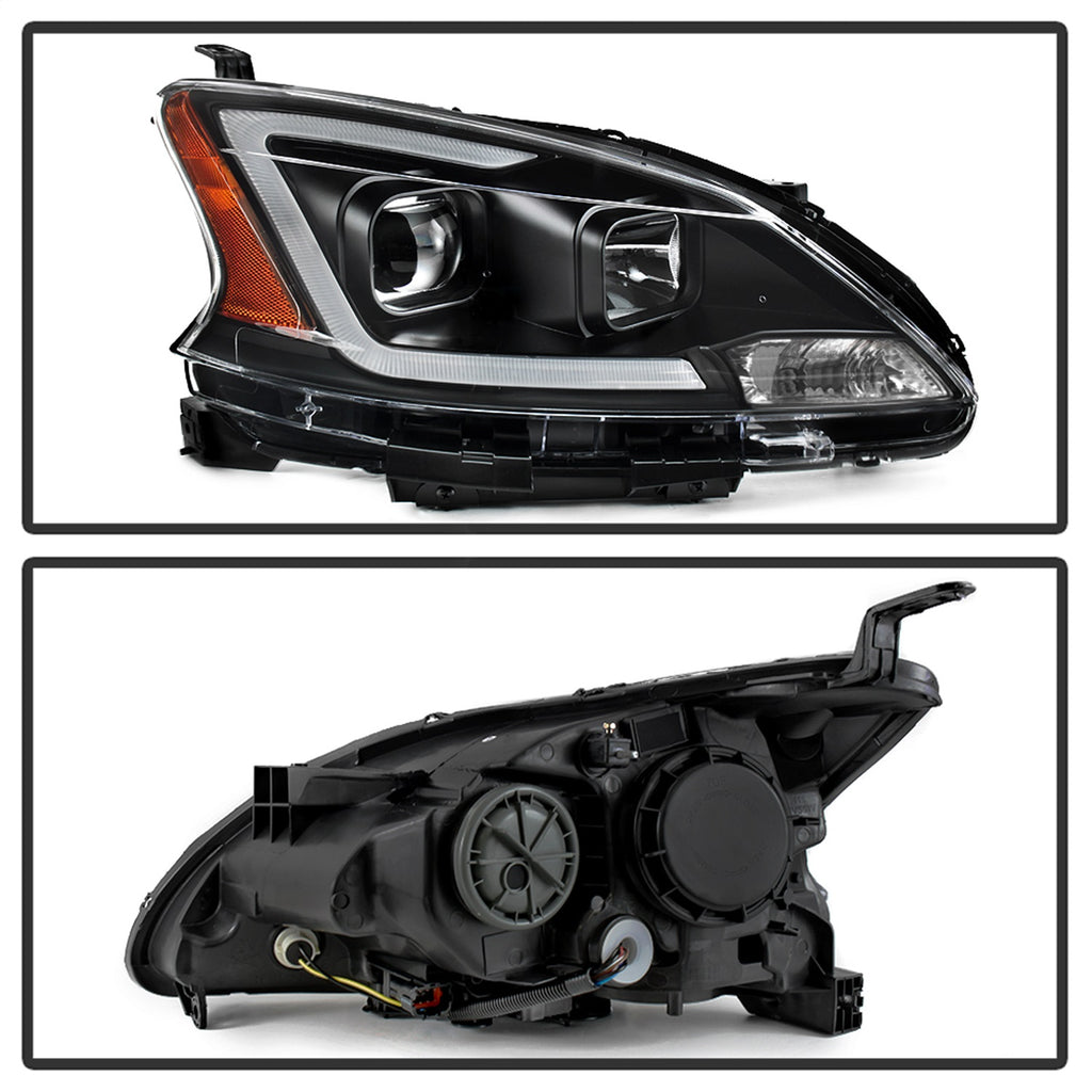 Spyder Auto 9042966 DRL LED Light Bar Projector Headlights for Select Nissan Sentra