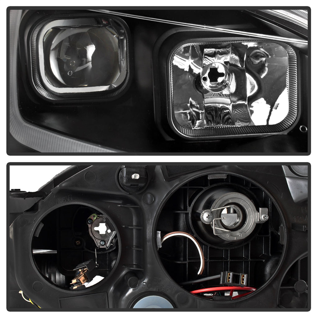 Spyder Auto 9042966 DRL LED Light Bar Projector Headlights for Select Nissan Sentra
