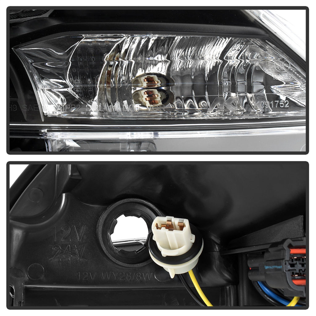 Spyder Auto 9042966 DRL LED Light Bar Projector Headlights for Select Nissan Sentra