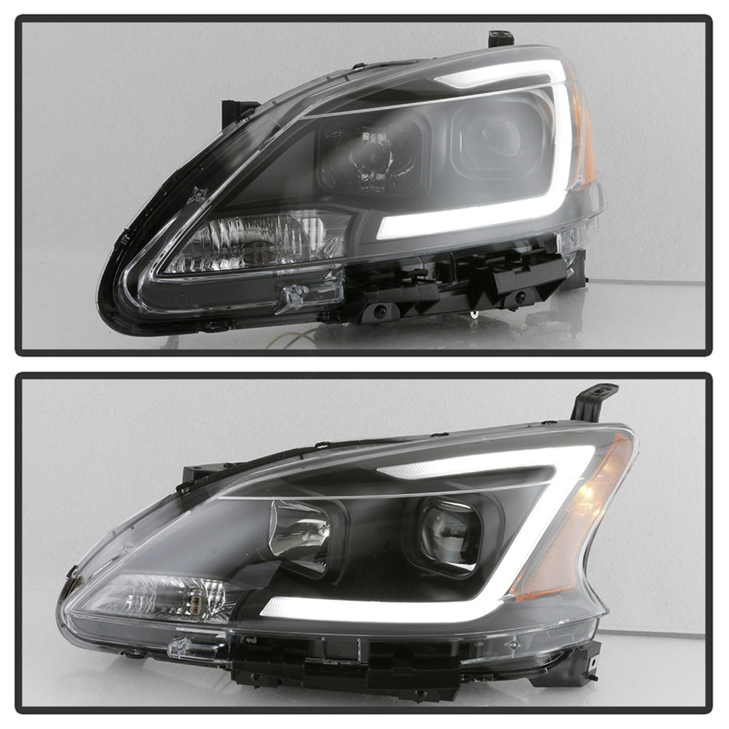 Spyder Auto 9042966 DRL LED Light Bar Projector Headlights for Select Nissan Sentra