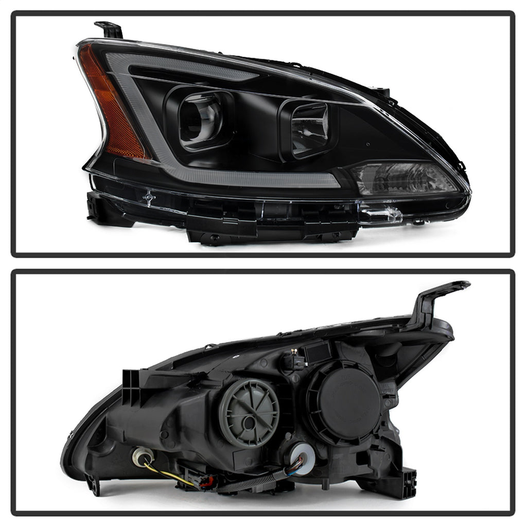 Spyder Auto 9042973 DRL LED Light Bar Projector Headlights for Select Nissan Sentra