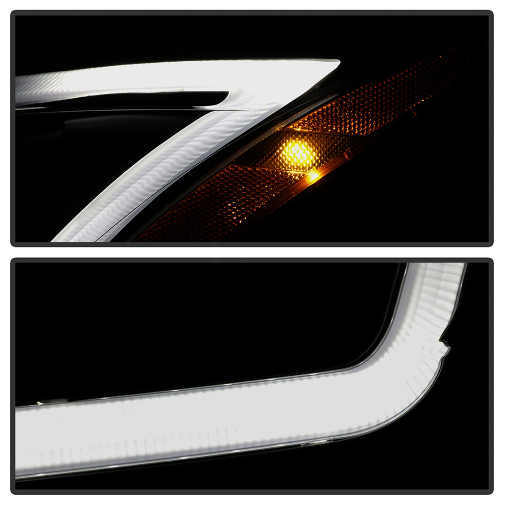 Spyder Auto 9042973 DRL LED Light Bar Projector Headlights for Select Nissan Sentra