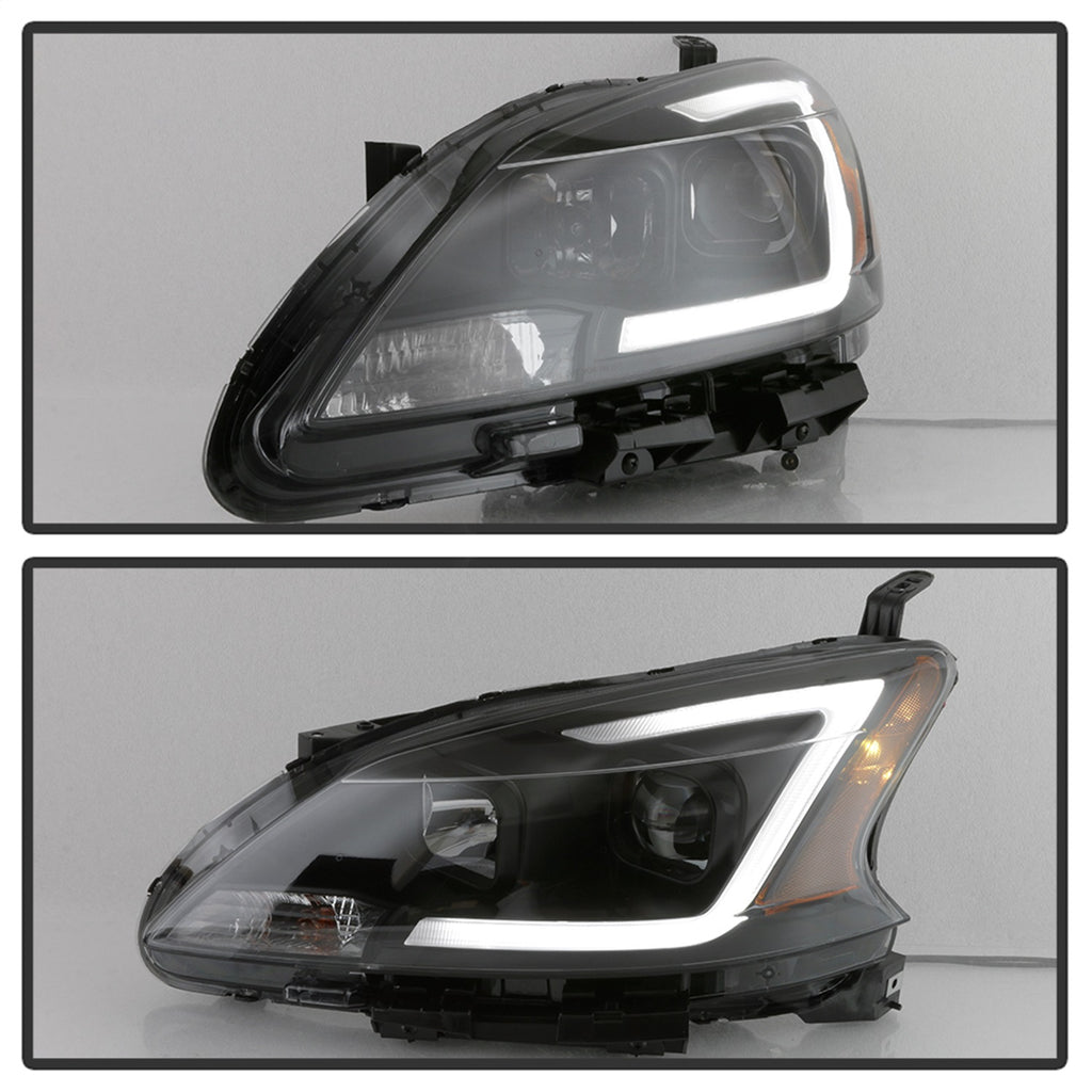 Spyder Auto 9042973 DRL LED Light Bar Projector Headlights for Select Nissan Sentra