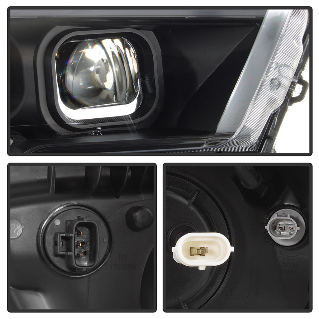 Spyder Auto 9042997 DRL Light Bar Projector Headlights for Select Toyota Tacoma
