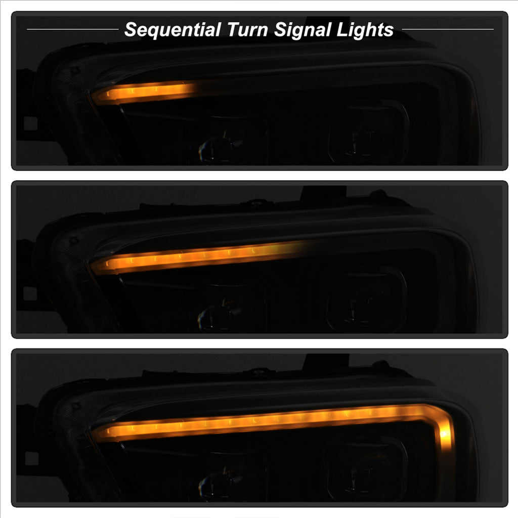 Spyder Auto 9043000 DRL Light Bar Projector Headlights for Select Toyota Tacoma