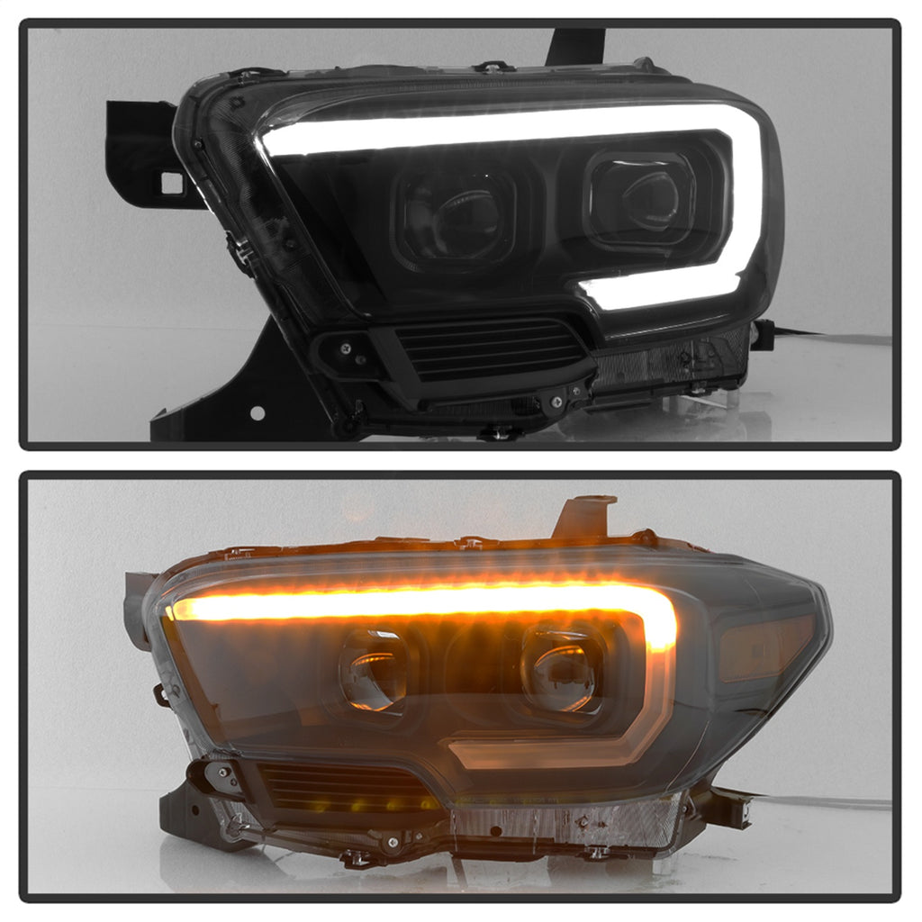 Spyder Auto 9043000 DRL Light Bar Projector Headlights for Select Toyota Tacoma