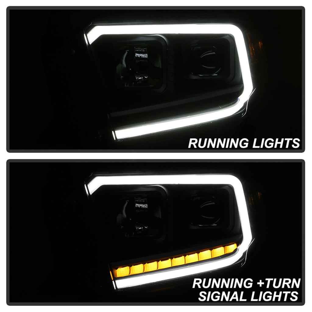 Spyder Auto 9043024 DRL LED Light Bar Projector Headlights for Select Toyota Tundra