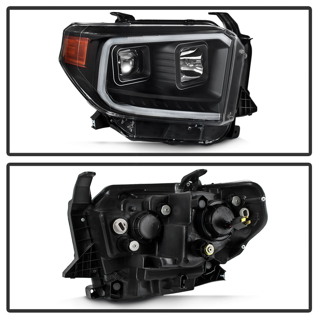 Spyder Auto 9043024 DRL LED Light Bar Projector Headlights for Select Toyota Tundra