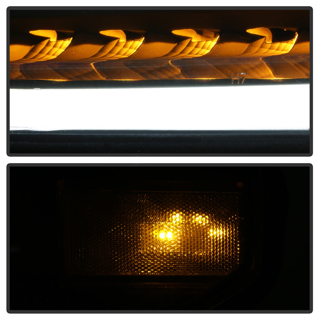 Spyder Auto 9043024 DRL LED Light Bar Projector Headlights for Select Toyota Tundra
